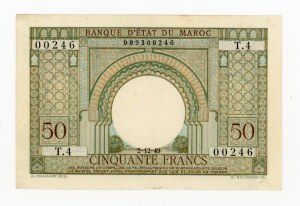 Morocco, 50 francs 1949 (1066)