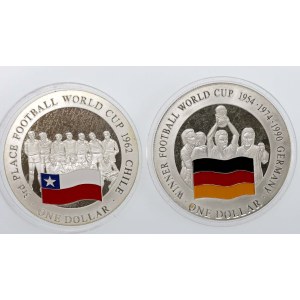 Wyspy Cooka, zestaw 1 dolar 2001-2002, Mundial. Razem 2 szt (471)