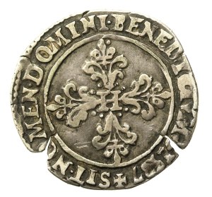 Henry III of Valois, 1/2 Frank 1587 S, Troyes (478)