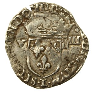 Henryk III Walezy, 1/8 ecu, Nantes (481)