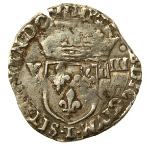 Henry III of Valois, 1/8 ecu, Nantes (481)