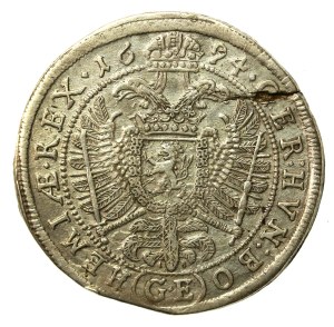 Austria, Leopold I, 15 Krajcars 1694 GE Prague, LEOPOEDUS. High rarity (483)