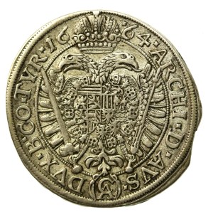 Austria, Leopold I Habsburg, 15 krajcars 1664 CA, Vienna (484)