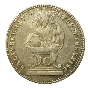 Austria, Arcybiskupstwo Salzburg, 10 krajcarów 1754, Salzburg (487)
