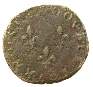 Henry III of Valois, Double tornois (double denarius) (489)