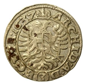 Austria, Ferdinand III Habsburg, 3 krajcars 1637, Vienna (491)