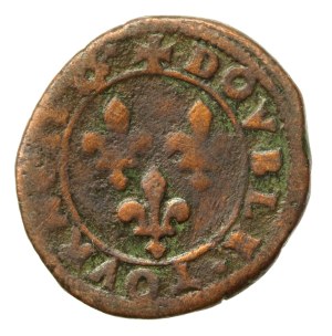 Henry III of Valois, Double tornois (double denarius) (492)