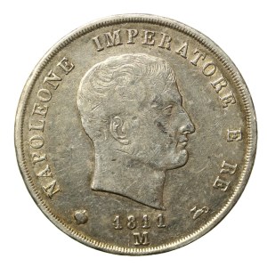 Królestwo Włoch, Napoleon I, 5 lirów 1811, Mediolan (651)