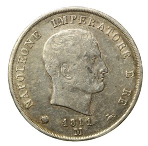 Kingdom of Italy, Napoleon I, 5 lire 1811, Milan (651)