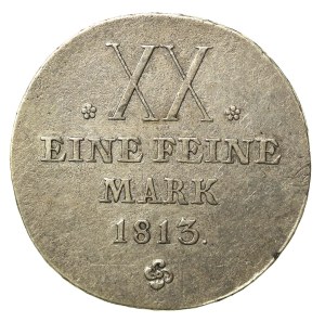 Germany, Saxony-Weimar-Eisenach, Charles Augustus, half-taler 1813. rare (653)