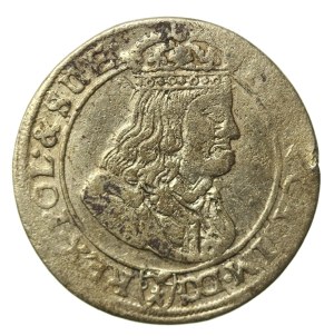 John II Casimir, Sixth of 1668 TLB, Bydgoszcz - RARE, last vintage, uncommon portrait (660)