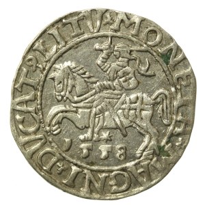 Zygmunt II August, Półgrosz 1558, Wilno - LI/LITV (672)