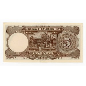 Chiny, 5 juanów 1941 (1105)