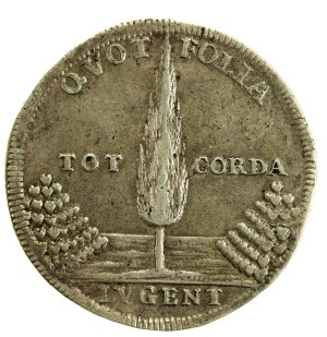 August II the Strong, 2/3 Thaler (guilder) posthumous Dresden 1727 IGS (692)