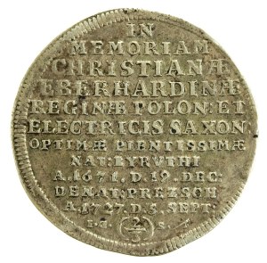 August II the Strong, 2/3 Thaler (guilder) posthumous Dresden 1727 IGS (692)