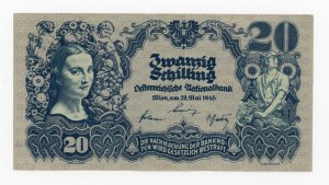 Austria, 20 shillings 1945 (1117)