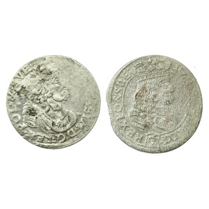 Jan II Kazimierz, zestaw szóstak 1662 i 166?. Razem 2 szt. (1204)