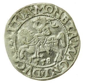 Sigismund II Augustus, Half-penny 1558, Vilnius - LI/LITVA (1206)