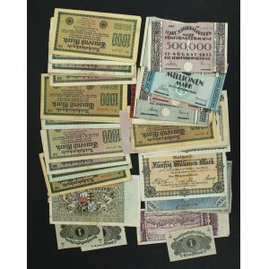 Niemcy, zestaw banknotów. Razem 48 szt. (877)