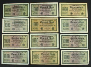 Germany, set of banknotes. Total of 48 pcs. (877)