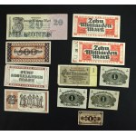 Niemcy, zestaw banknotów. Razem 48 szt. (877)