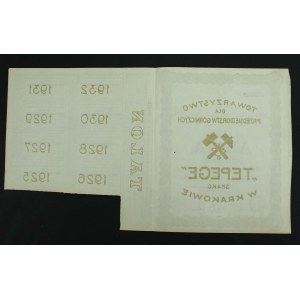Towarzystwo dla Przedsiębiorstw Górniczych TEPEGE S.A. w Krakowie, 100 x 1.000 mkp 1923 (952)