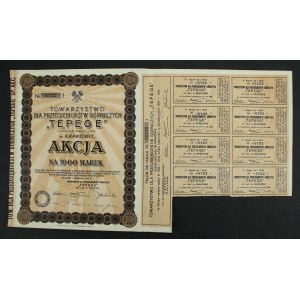 Towarzystwo dla Przedsiębiorstw Górniczych TEPEGE S.A. w Krakowie, 1.000 mkp 1923 (953)