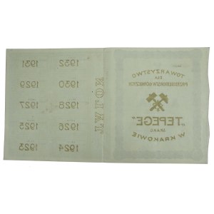 Towarzystwo dla Przedsiębiorstw Górniczych TEPEGE S.A. w Krakowie, 5 x 1.000 mkp 1923 (955)