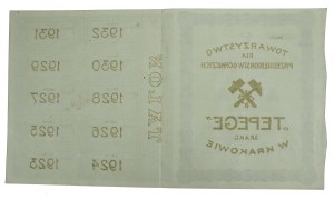 Society for Mining Enterprises TEPEGE S.A. in Krakow, 5 x 1,000 mkp 1923 (955)