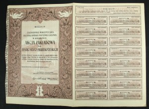 Zachodnio-Malopolska Akcyjna Naftowa i Gazowa Spółka Naftowa w Krakowie. Company stock, 1,000 mkp 1923 (958)