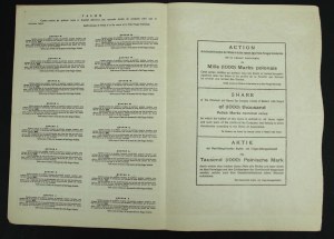 Zachodnio-Malopolska Akcyjna Naftowa i Gazowa Spółka Naftowa w Krakowie. Company stock, 1,000 mkp 1923 (958)