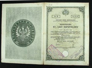 Stock Mortgage Bank, 4.5% conversion mortgage note, PLN 100 1926 (960)