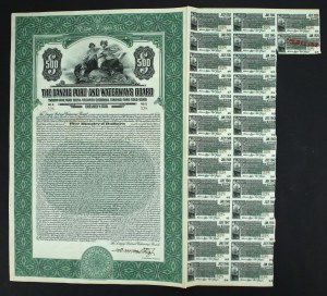 Danzig, The Danzig Port and Waterways Board, $500 1927. unprinted (962)