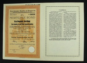 Danzig, Danziger Hypothekenbank AG, 8% mortgage bond 1925, £10 (967)