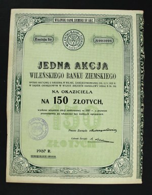 Vilnius Land Bank S.A., 150 zloty 1937 (969)