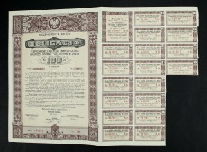 3% Premium Investment Loan 1935, bond of 100 zloty I Em and II Em. Total of 2 pieces. (973)