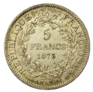 France, Third Republic, 5 francs 1873, Paris (933)