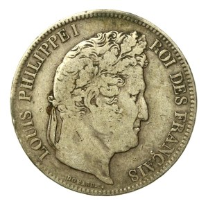 France, Louis Philippe I, 5 francs 1833, Lille (935)