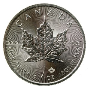 Canada, Elizabeth II, $5 2022 - Maple leaf, 1 oz. Ag 999 (937)