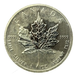 Kanada, Elżbieta II, 5 dolarów 2012 - Liść klonu, 1 oz. Ag 999 (938)