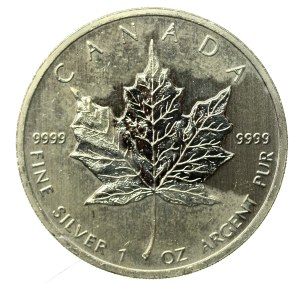 Canada, Elizabeth II, $5 2012 - Maple leaf, 1 oz. Ag 999 (938)