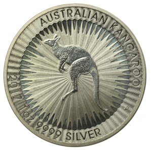 Australia, Elizabeth II, $1 2017 - Kangaroo, 1 oz. Ag 999 (940)