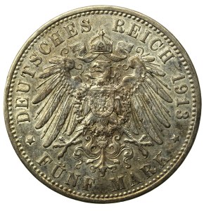 Niemcy, Prusy, Wilhelm II, 5 marek 1913 (983)