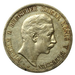 Germany, Prussia, Wilhelm II, 5 marks 1907 (985)