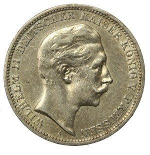 Germany, Prussia, Wilhelm II, 3 marks 1909 (989)