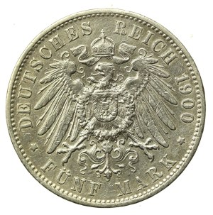 Germany, Hamburg, 5 marks 1900 (990)