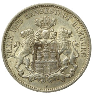 Germany, Hamburg, 3 marks 1911 (991)