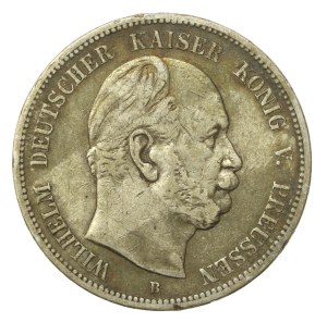 Germany, Prussia, Wilhelm, 5 marks 1876, Hanover (997)