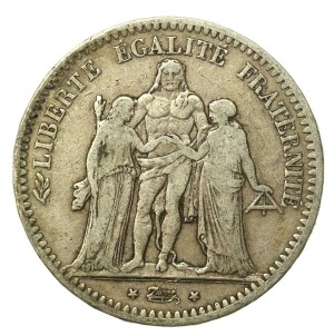 France, Second Republic, 5 francs 1849, Paris (998)