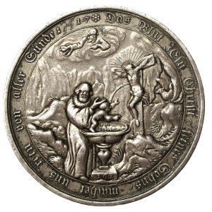 Niemcy, Norymberga, medal religijny, początek XVIII wieku (625)